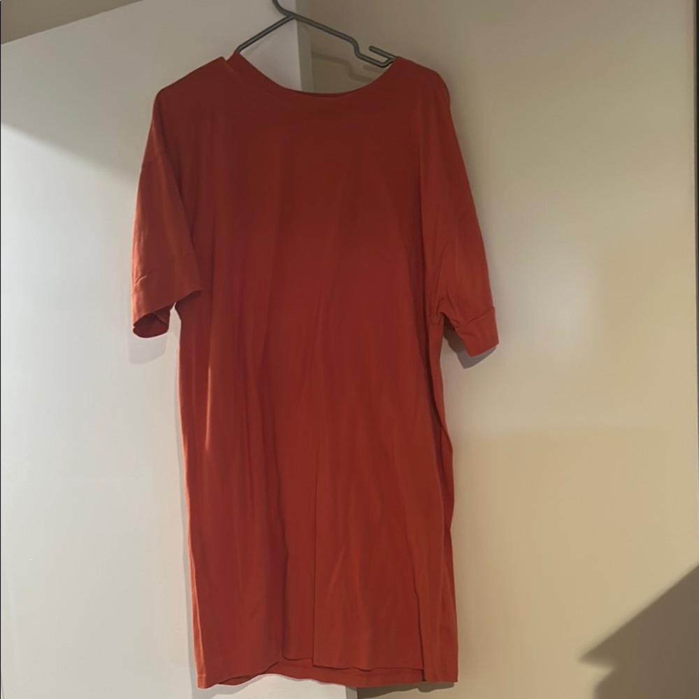 Joe Fresh Orange T Shirt Dress. Size Large